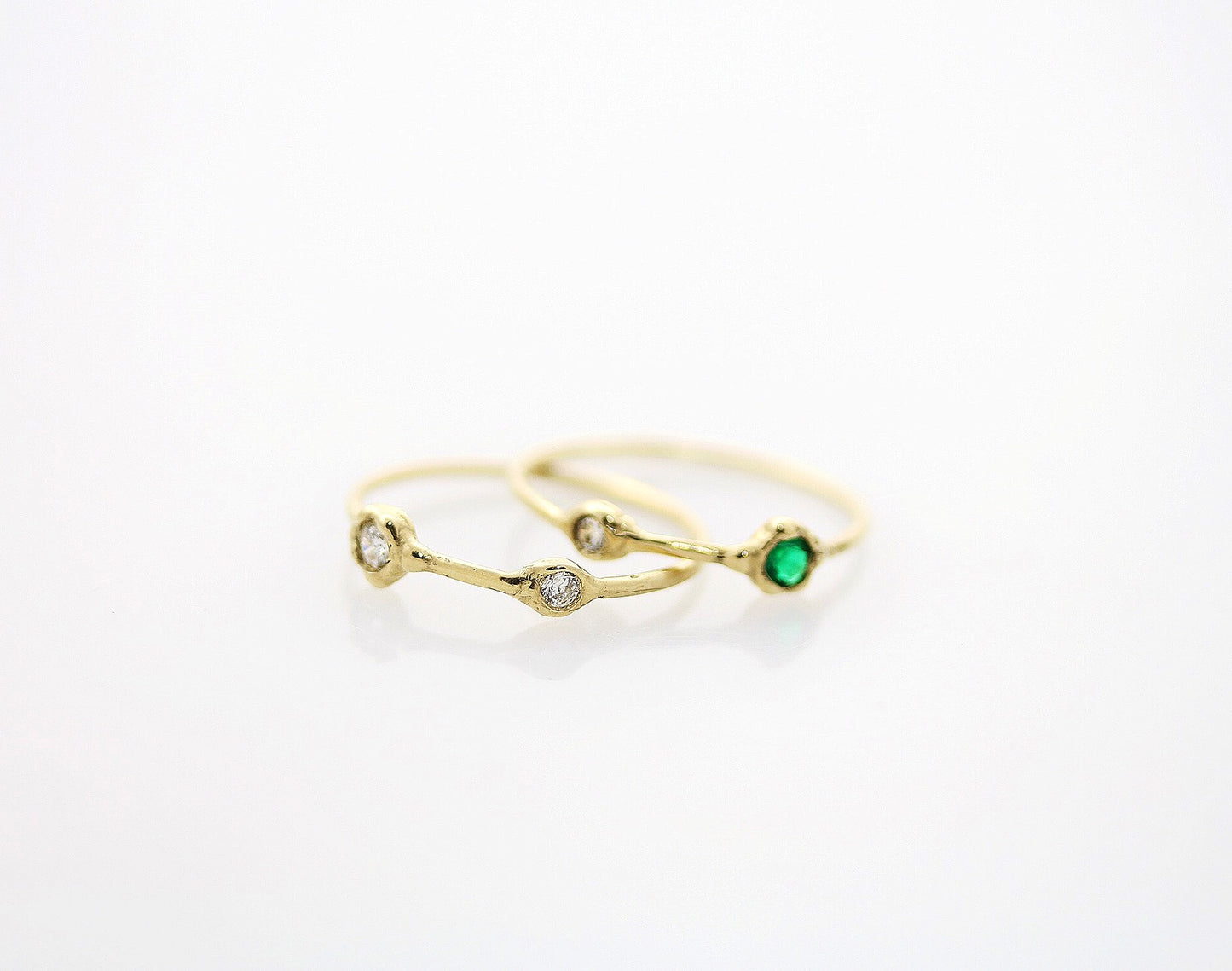 RIPPLING -emerald & diamond-